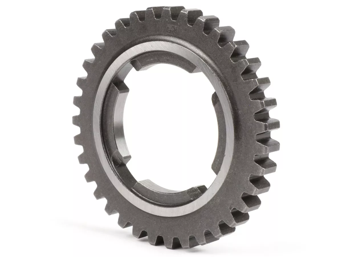 Pignon 4ème vitesse -QUALITÉ OEM- Vespa PX200 (1984-), Cosa200 -  35 dents - 4ème longue pour PX125-150 (1984-), T5 125cc, Cosa125-150, LML Star/Stella125/150 2 temps - 35 dents