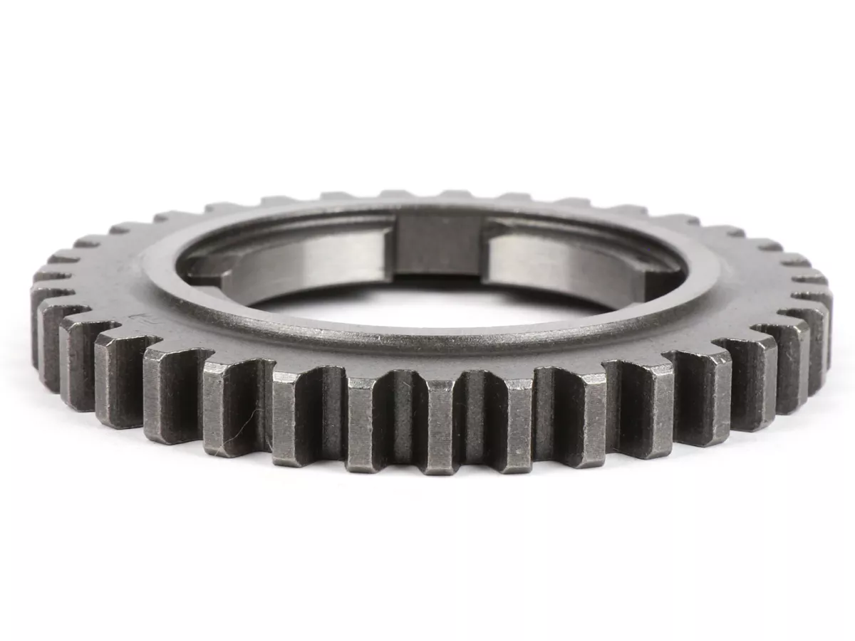 Pignon 4ème vitesse -QUALITÉ OEM- Vespa PX200 (1984-), Cosa200 -  35 dents - 4ème longue pour PX125-150 (1984-), T5 125cc, Cosa125-150, LML Star/Stella125/150 2 temps - 35 dents
