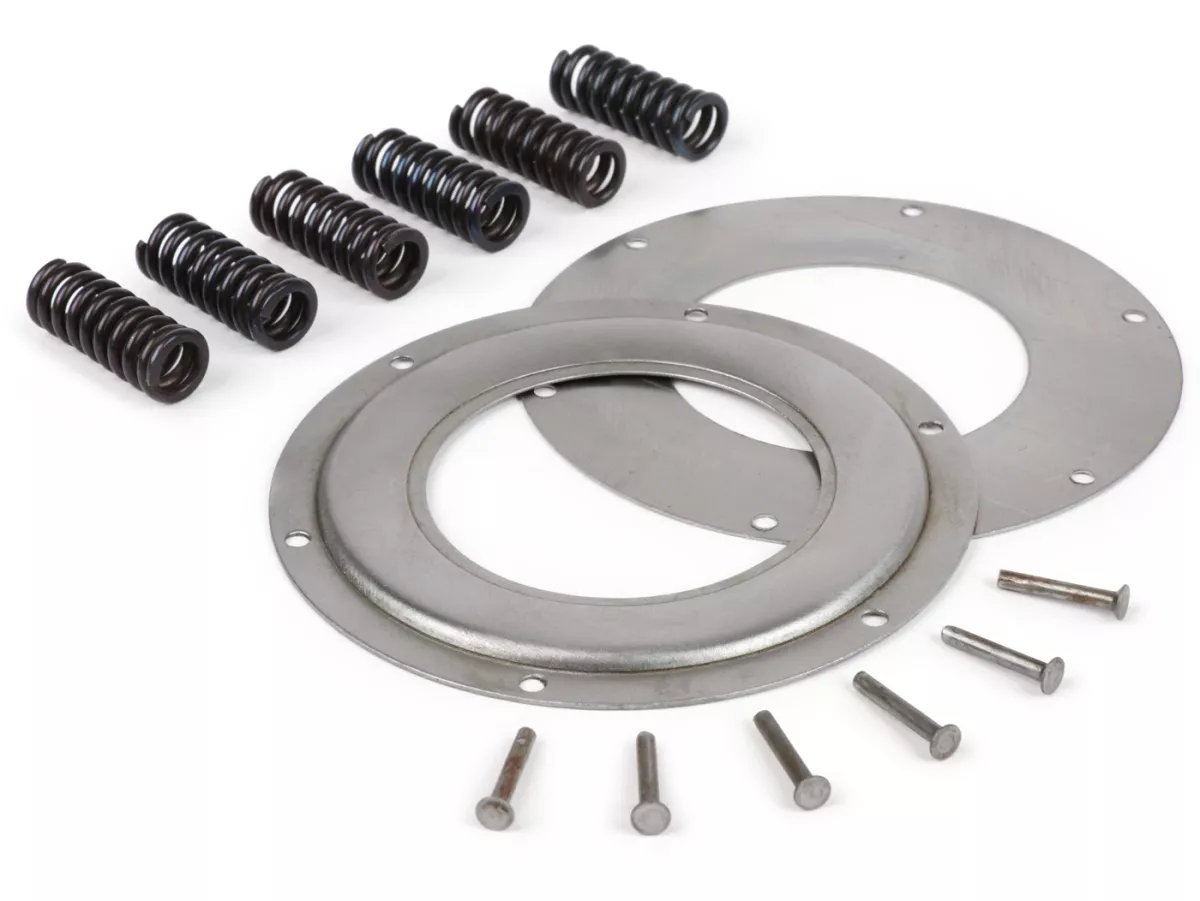 Kit perbaikan utama -KUALITAS OEM- Vespa PX80, PX125, PX150, VNC (dari 11001), GT125 (VNL2T), GTR125 (VNL2T), TS125 (VNL3T), GL150 (VLA1T), VBC, Sprint - 6 pegas