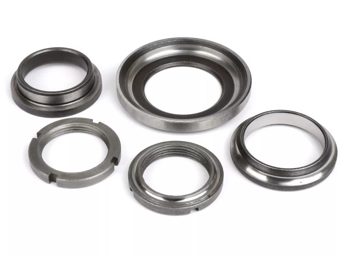 Headset - Bantalan kepala kemudi -KUALITAS OEM- Piaggio, Gilera, Vespa - atas + bawah - Vespa V50, 50N, PV, ET3, PK, PX, T5, Cosa, Rally, Sprint, Super, GS160, SS180, GTS, HPE, ET2, ET4, LX/LXV, S50-125, Sprint, Primavera, Runner, SKR, Skipper, TPH, Hexag