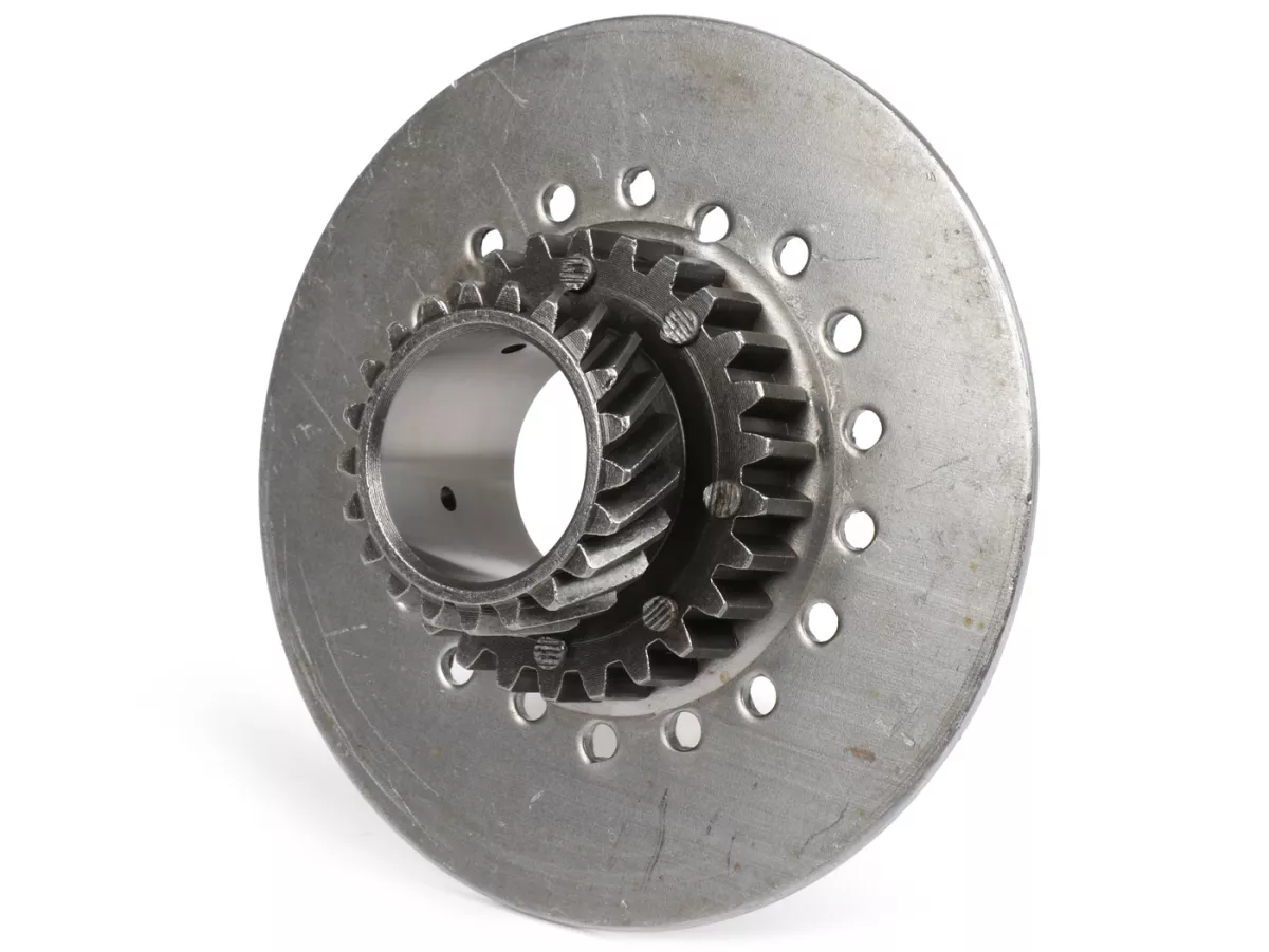 Kopplingspinjong -OEM KVALITET, Vespa typ 7 fjädrar för original primärhjul (spiralformade kuggar) 67/68 kuggar - 21 kuggar (användes ursprungligen i Cosa125, Cosa200)