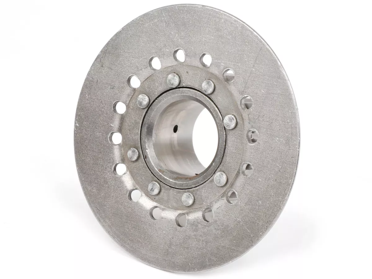 Pinion kopling -KUALITAS OEM, pegas Vespa tipe 6 (PX80, PX125, PX150) - untuk roda primer orisinil (gigi heliks) 67/68 gigi - 21 gigi (tinggi total 32,5 mm, tinggi pinion 11 mm)