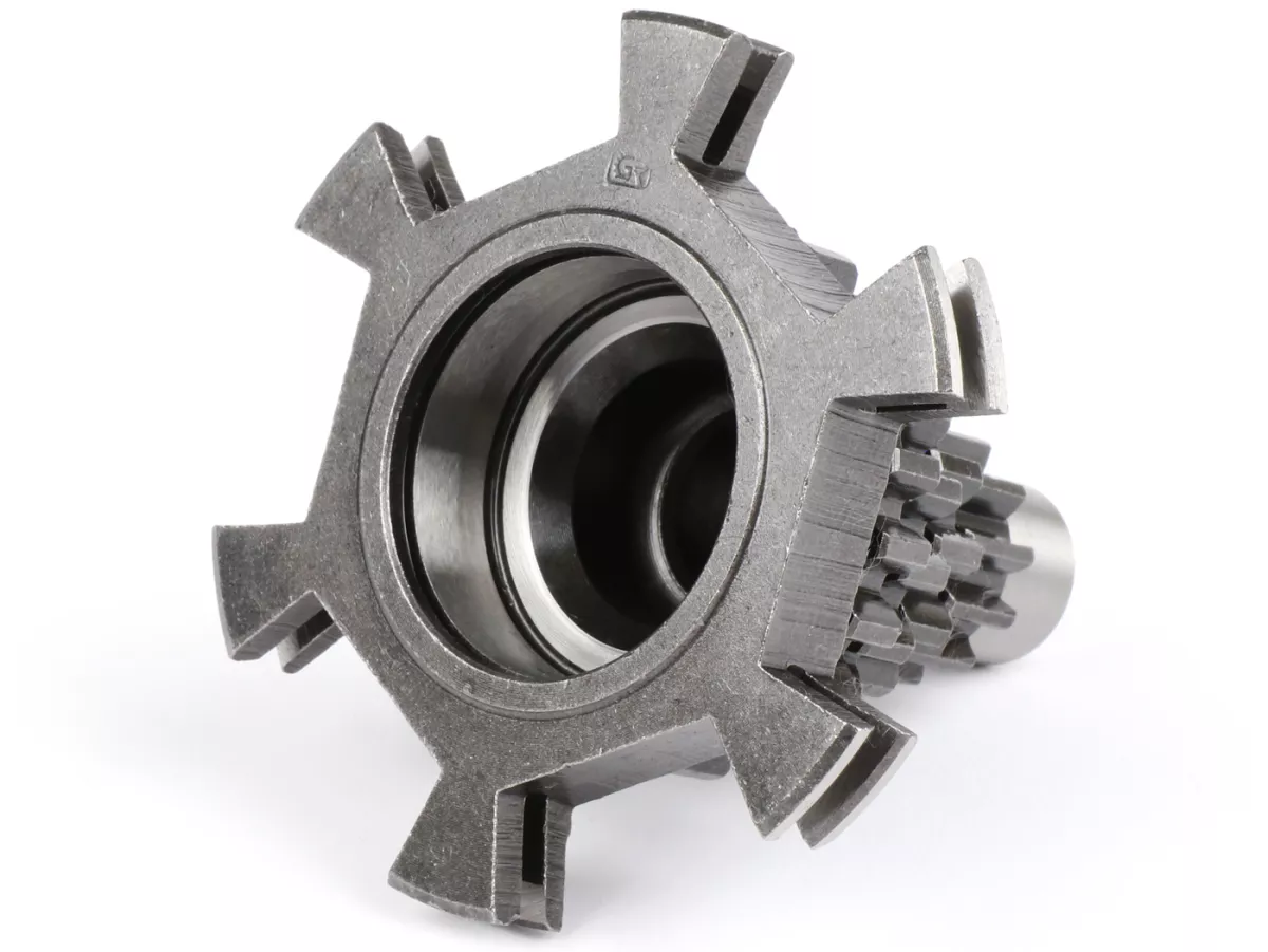 Arbre primaire -QUALITÉ OEM- Vespa PX125 (VNX1T depuis no. 146314), PX150 (depuis no. 264565), PX200, T5 125cc, Cosa, Rally180 (VSD1T), Rally200 (VSE1T) - 12-13-17-21 dents