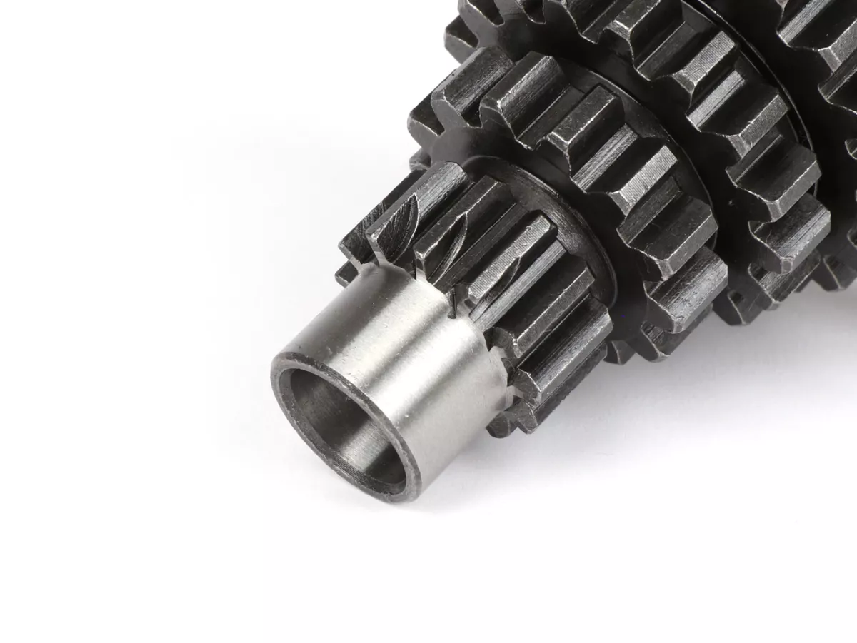 Arbre primaire -QUALITÉ OEM- Vespa PX125 (VNX1T depuis no. 146314), PX150 (depuis no. 264565), PX200, T5 125cc, Cosa, Rally180 (VSD1T), Rally200 (VSE1T) - 12-13-17-21 dents