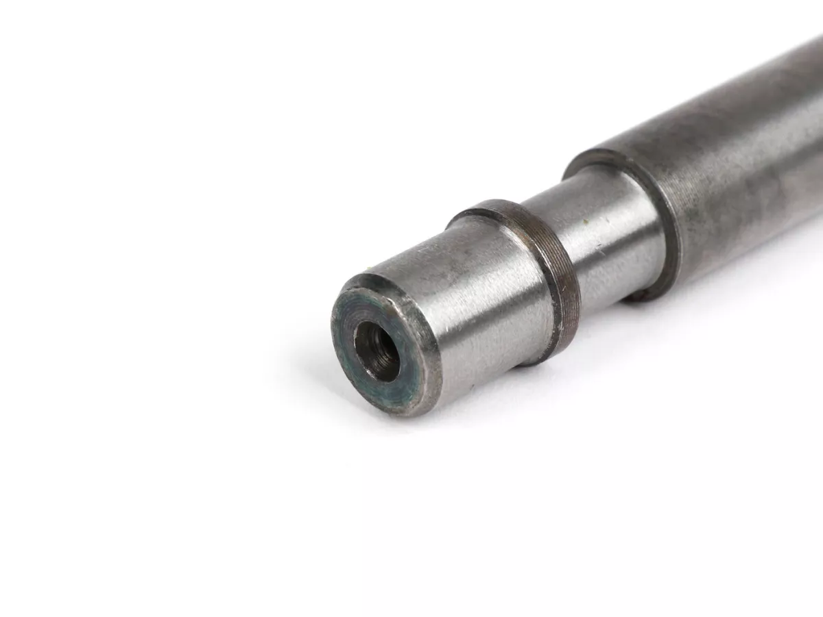 Hulpas as -OEM KWALITEIT- Vespa PX125, PX150, PX200, Cosa, T5 125cc - Lager zitting: Ø=15mm, bus: Ø=13mm, lengte: 121mm