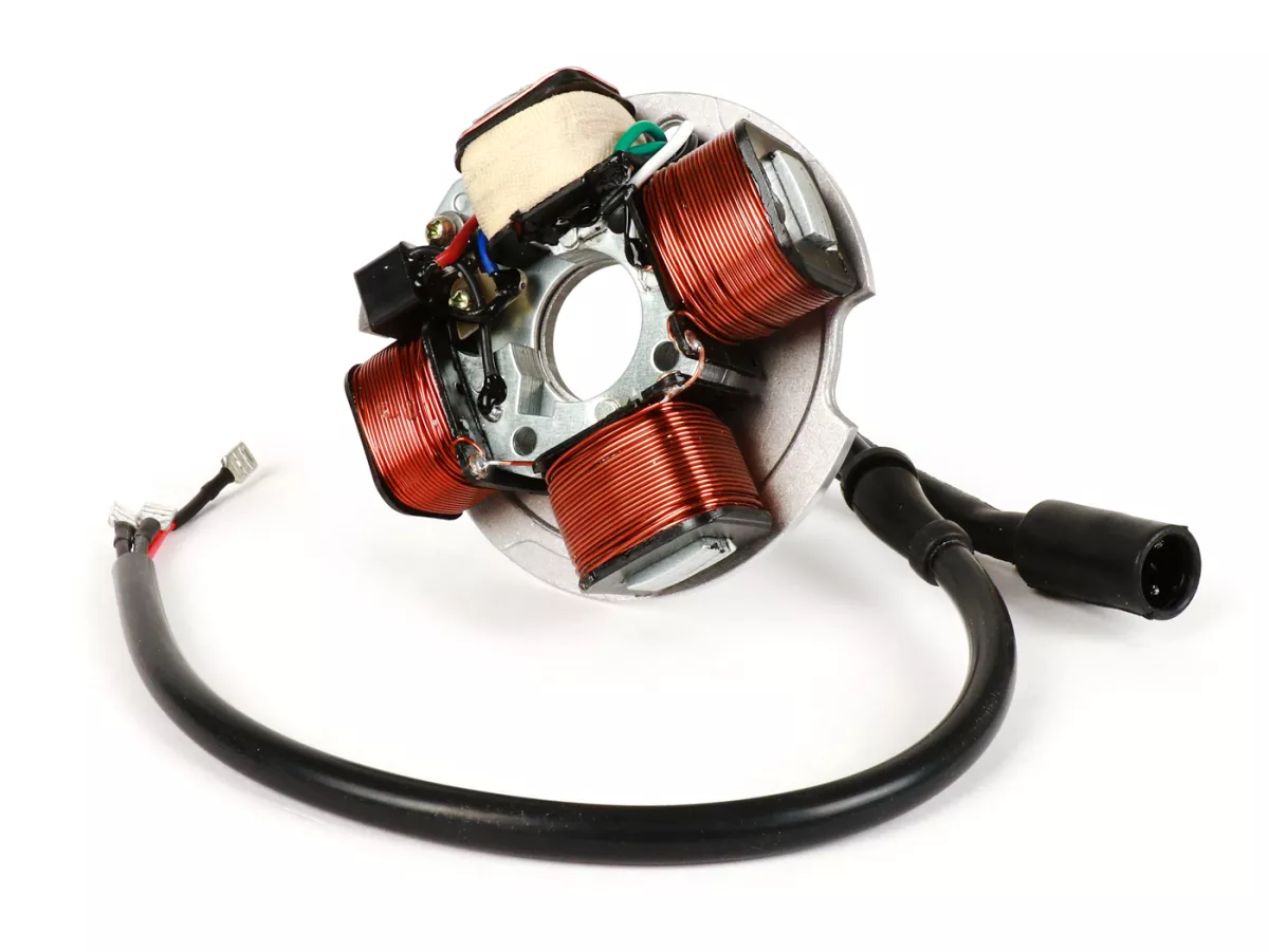Zündung -CIF Grundplatte 6V, 4 Spulen, 3-poliger Stecker- Vespa PK50 N (I) 1989-1990 (V5X5T), PK50 XL (I) 1985-1989 (V5X3T), PK50 XL Rush (I) 1988-1989 (V5X4T)