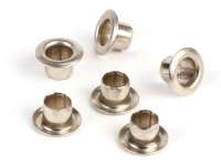 Set di rivetti -MAURO PASCOLI 4x5.6mm (tipo aperto)- utilizzato per tromba Vespa SS180 (VSC1T), GS160 / GS4 (VSB1T), GS150 (VS2-5T), VBA, VBB1T (32070-), GL150 (VLA1T) - 6pz (nichelato)