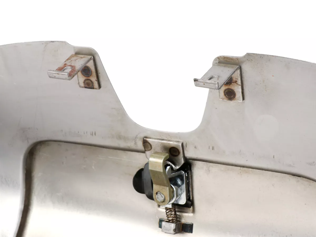 Glove box -OEM QUALITY, oiled bare metal- Vespa Rally180 (VSD1T), Rally200 (VSE1T), TS125 (VNL3T) - fits also Sprint150 (VLB1T), GT125 (VNL2T), GTR125 (VNL2T), GL150 (VLA1T), Super (VNC1T/VBC1T)