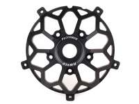 Adaptor pelek hub roda depan 10 -PLC CORSE- digunakan untuk memasang pelek Vespa 2.10 inci pada Piaggio ZIP II, ZIP SP, garpu ET4 - hitam