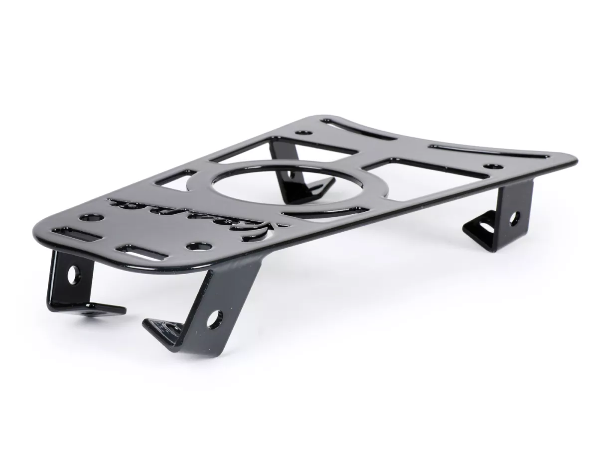 Portavasos tipo escalón con inscripción Vespa -CLASSIC RACKS- Vespa Sprint 50-150cc, Primavera 50-150cc - negro brillante