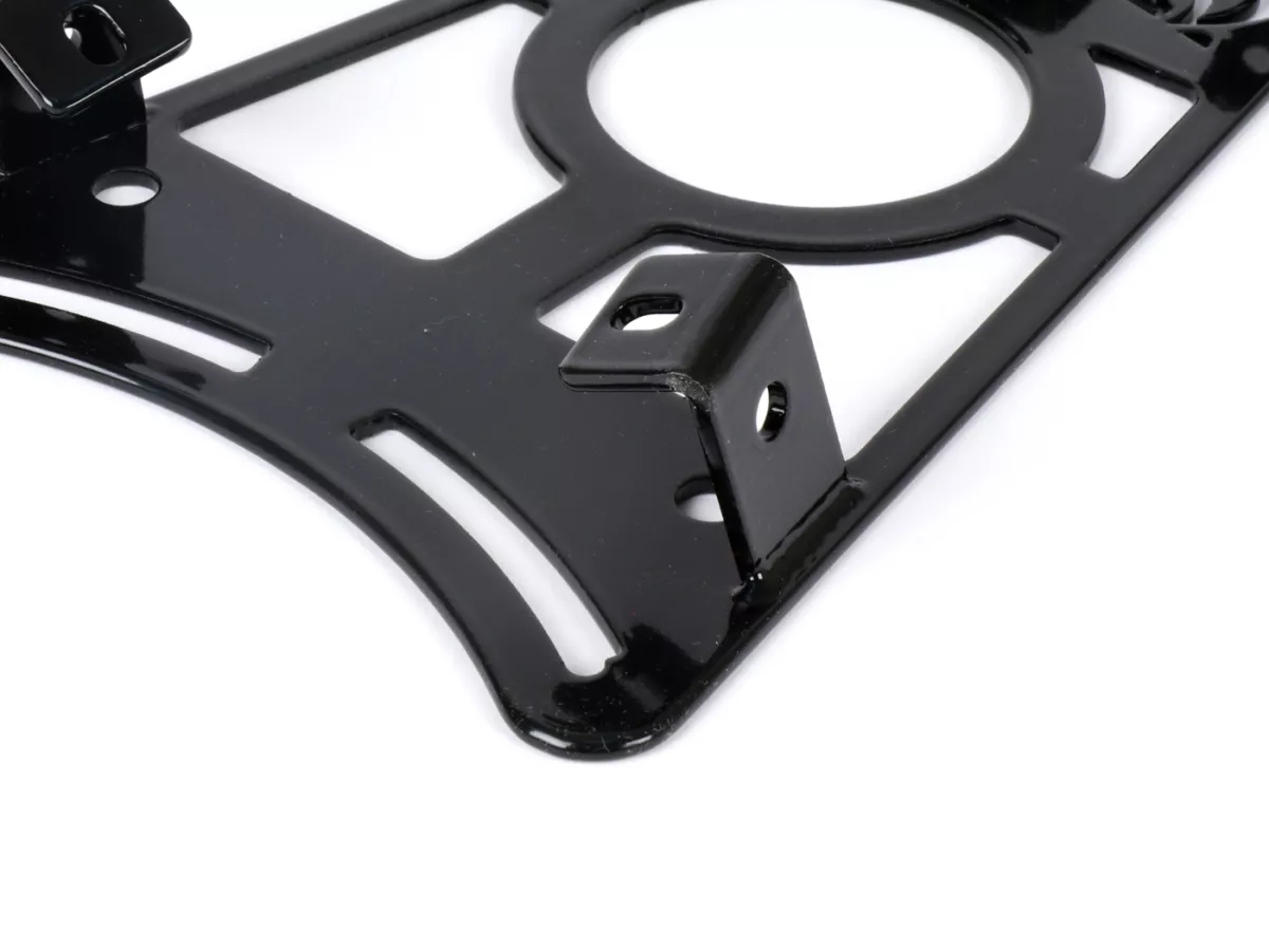 Portavasos tipo escalón con inscripción Vespa -CLASSIC RACKS- Vespa Sprint 50-150cc, Primavera 50-150cc - negro brillante