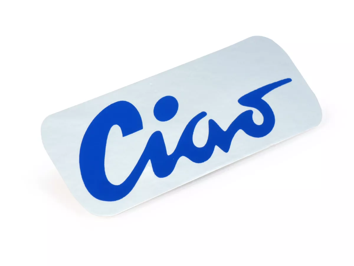 Opschrift voor tank -CIAO aluminium, blauw- Piaggio Ciao