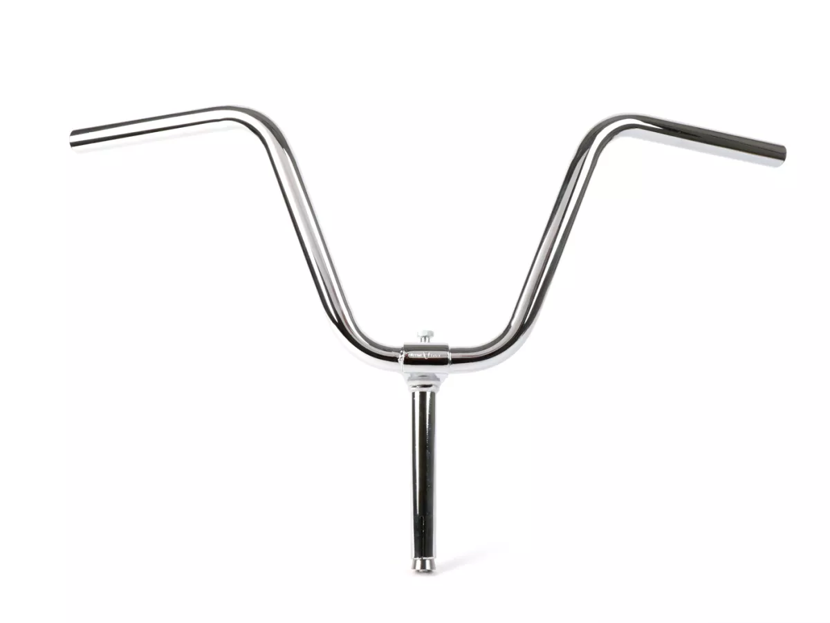 Manubrio -CUPPINI Ø21mm- Ciao, Garelli - angolato - cromo