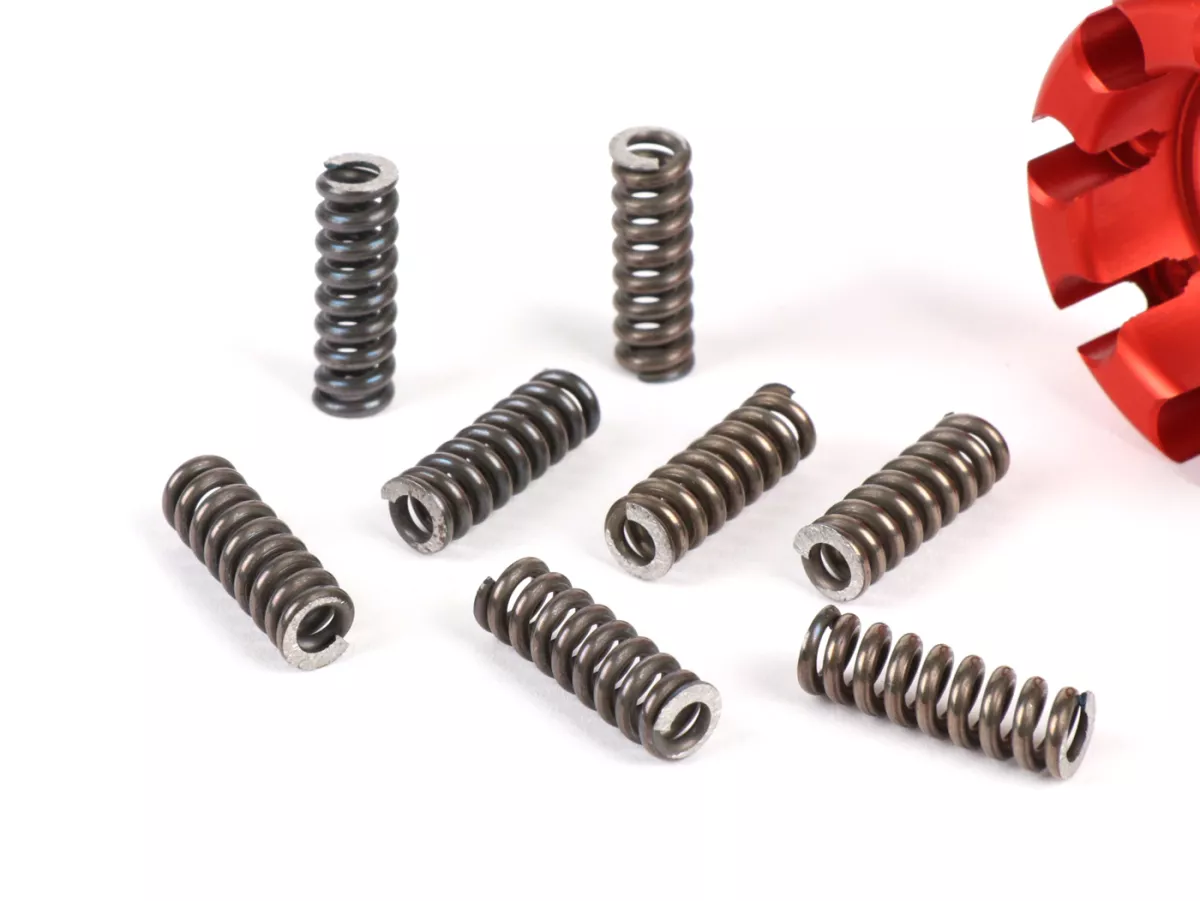 Clutch spring set -CRIMAZ, 8 springs, conversion for standard clutch type- Vespa V50, V90, SS50, SS90, PV125, ET3, PK50, PK80, PK50 S, PK80 S, PK125 S, PK50 XL, PK125 XL, ETS, PK50 HP, PK50 SS