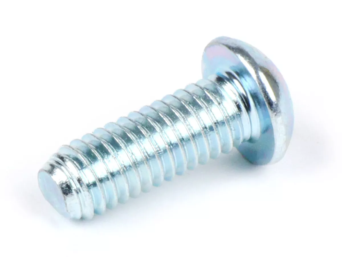 Inbusbout met platte kop -ISO 7380- M6 x 16mm (sterkte 10,9) - (gebruikt voor uitlaatflens cilinder Malossi 177/187/210/221 Sport/MHR)