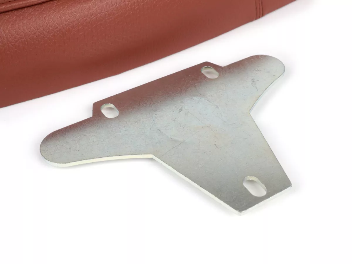 Seat -NISA Sport 20- Vespa PX (-1983), Sprint, GT, GTR, Super, TS, GL, VNA, VBA, VNB, VBB, T4 - with flat fuel tank also fits Rally 180/200, GS160, SS180 -brown