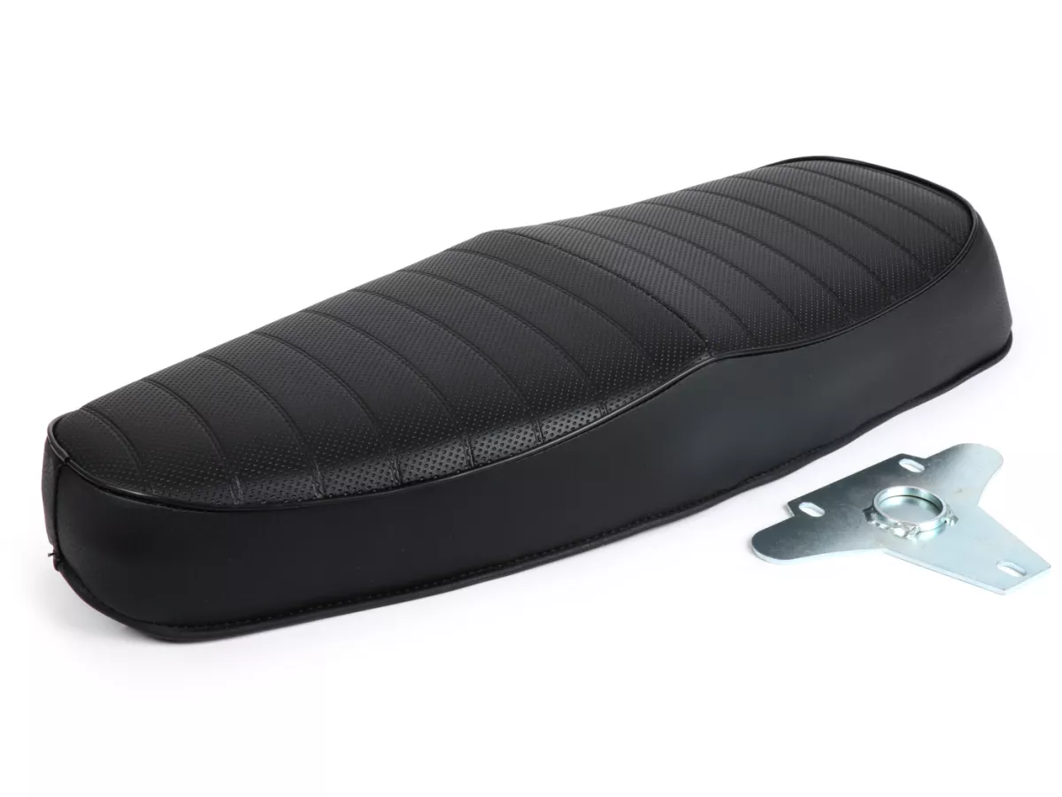 Seat -NISA Wave- Vespa PX - also fits Vespa Sprint, GT, GTR, Super, TS, GL, VNA, VBA, VNB, VBB, T4 - black