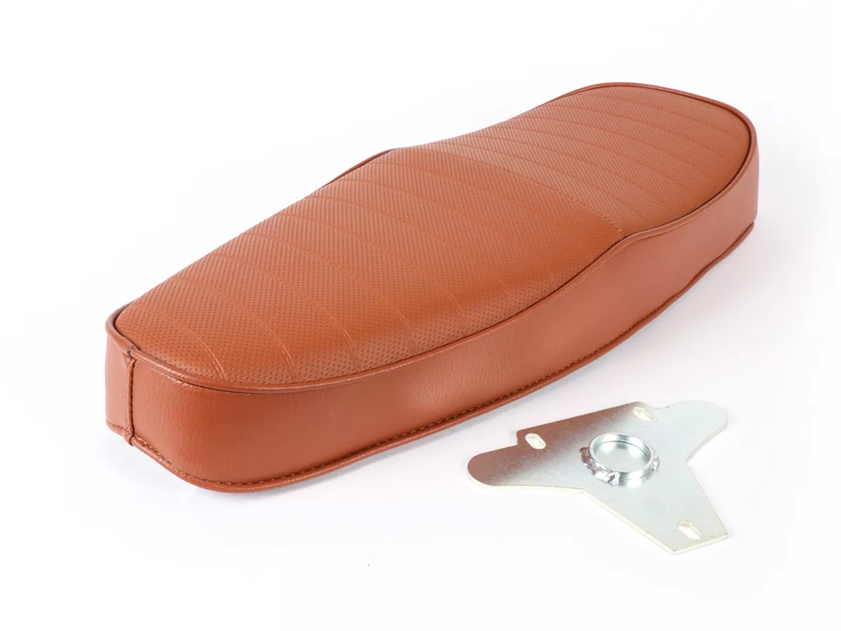 Seat -NISA Wave- Vespa PX - also fits Vespa Sprint, GT, GTR, Super, TS, GL, VNA, VBA, VNB, VBB, T4 -brown