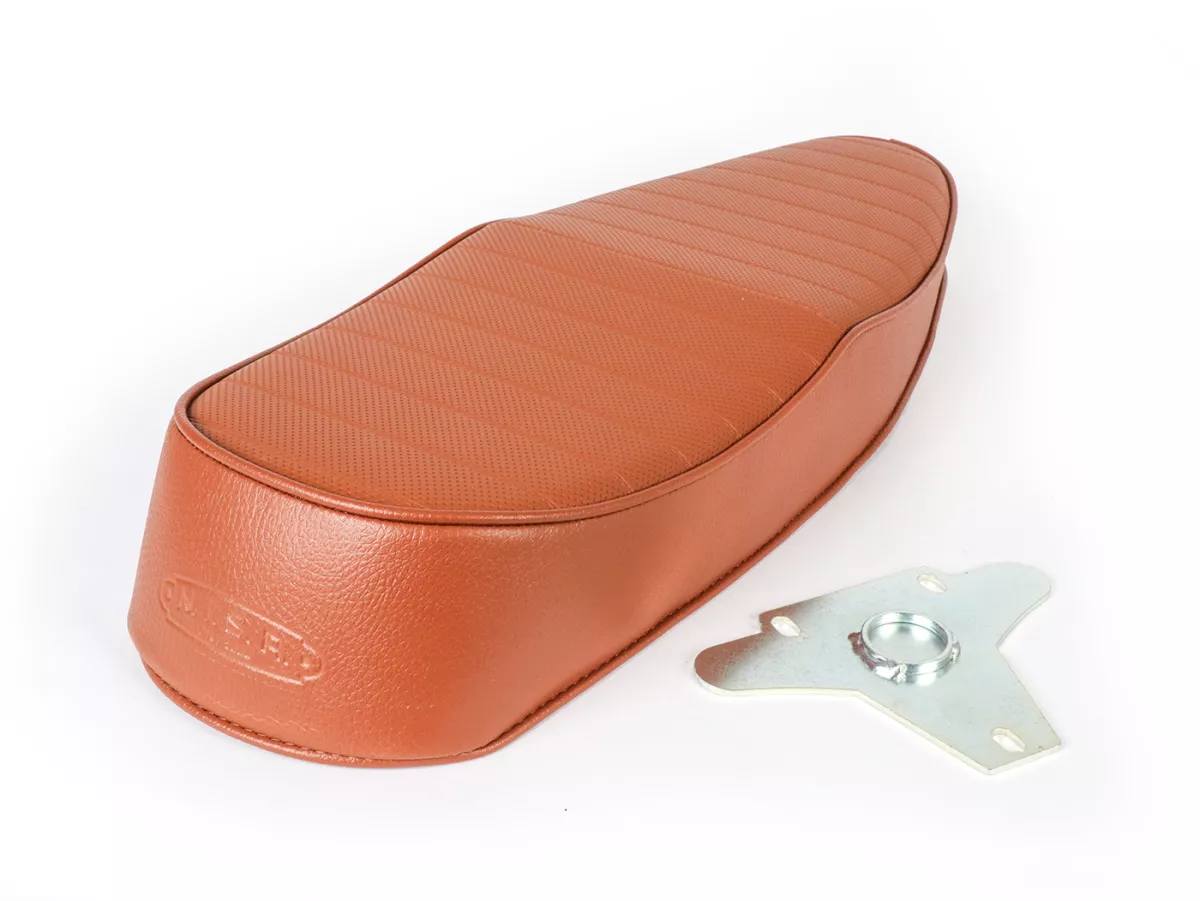 Seat -NISA Wave- Vespa PX - also fits Vespa Sprint, GT, GTR, Super, TS, GL, VNA, VBA, VNB, VBB, T4 -brown