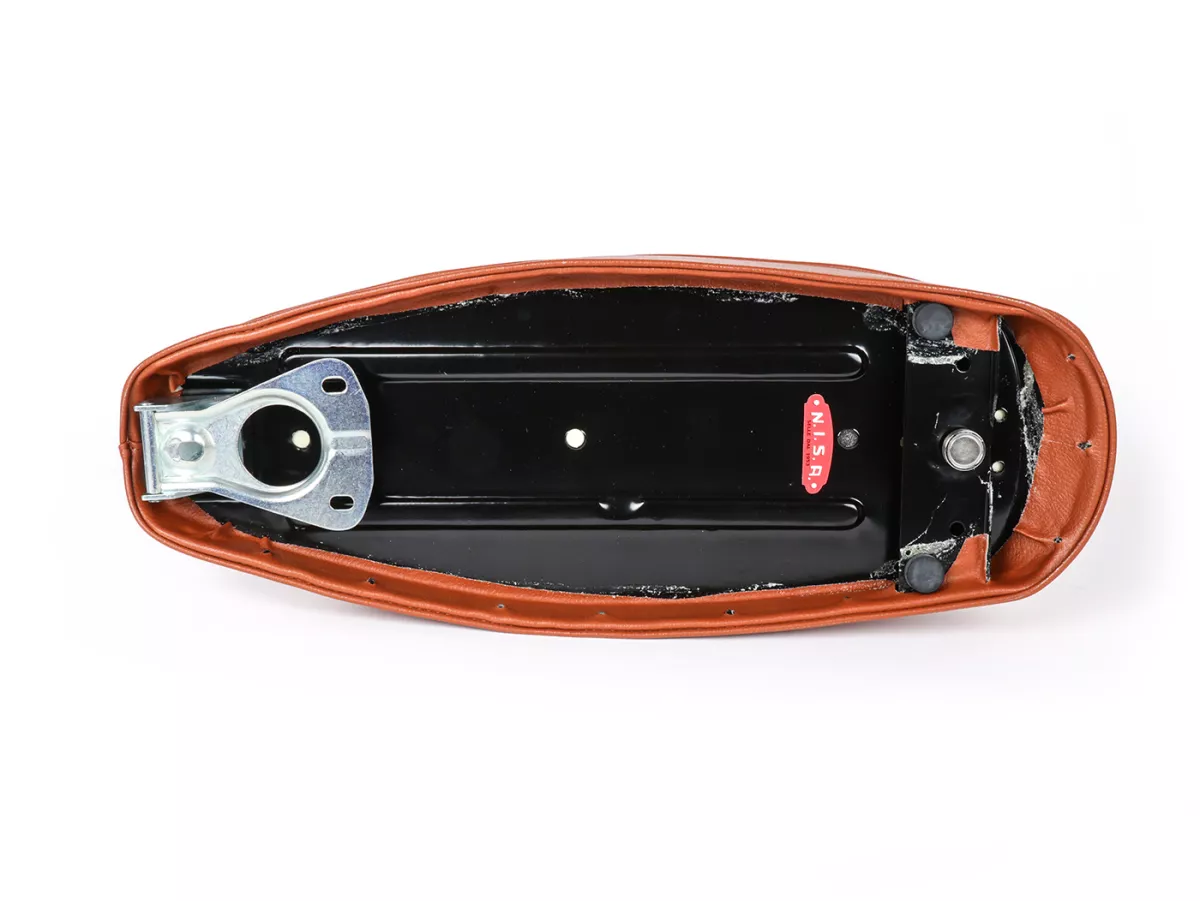 Seat -NISA Wave- Vespa PX - also fits Vespa Sprint, GT, GTR, Super, TS, GL, VNA, VBA, VNB, VBB, T4 -brown
