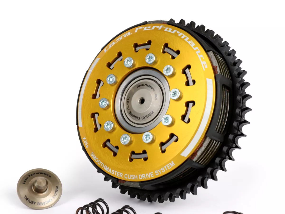 Clutch -CASA PERFORMANCE SmoothMaster 6 plate, 10 spring- Lambretta LI, LI S, SX. TV (series 2-3), DL/GP - 46 tooth