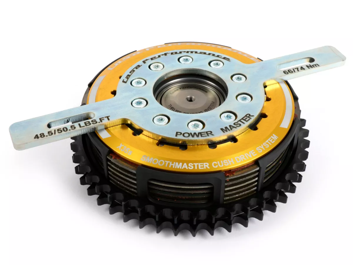 Clutch -CASA PERFORMANCE SmoothMaster 6 plate, 10 spring- Lambretta LI, LI S, SX. TV (series 2-3), DL/GP - 46 tooth
