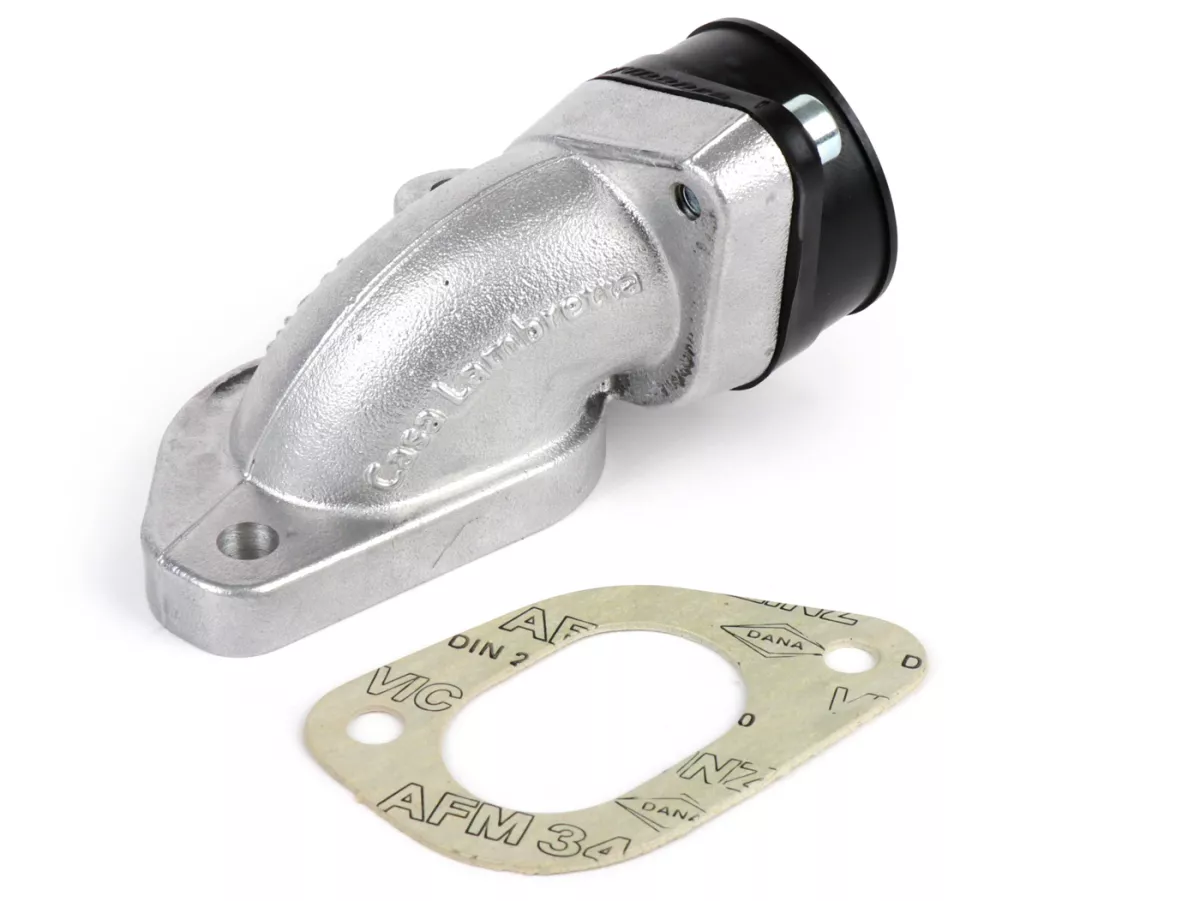 Inlaatspruitstuk -CASA LAMBRETTA- Lambretta 195-225 ccm - AW=Ø34mm (carburateur Ø28-30mm - PHBH, VHSH, PWK28, TMX30, Smartcarb 26-28)