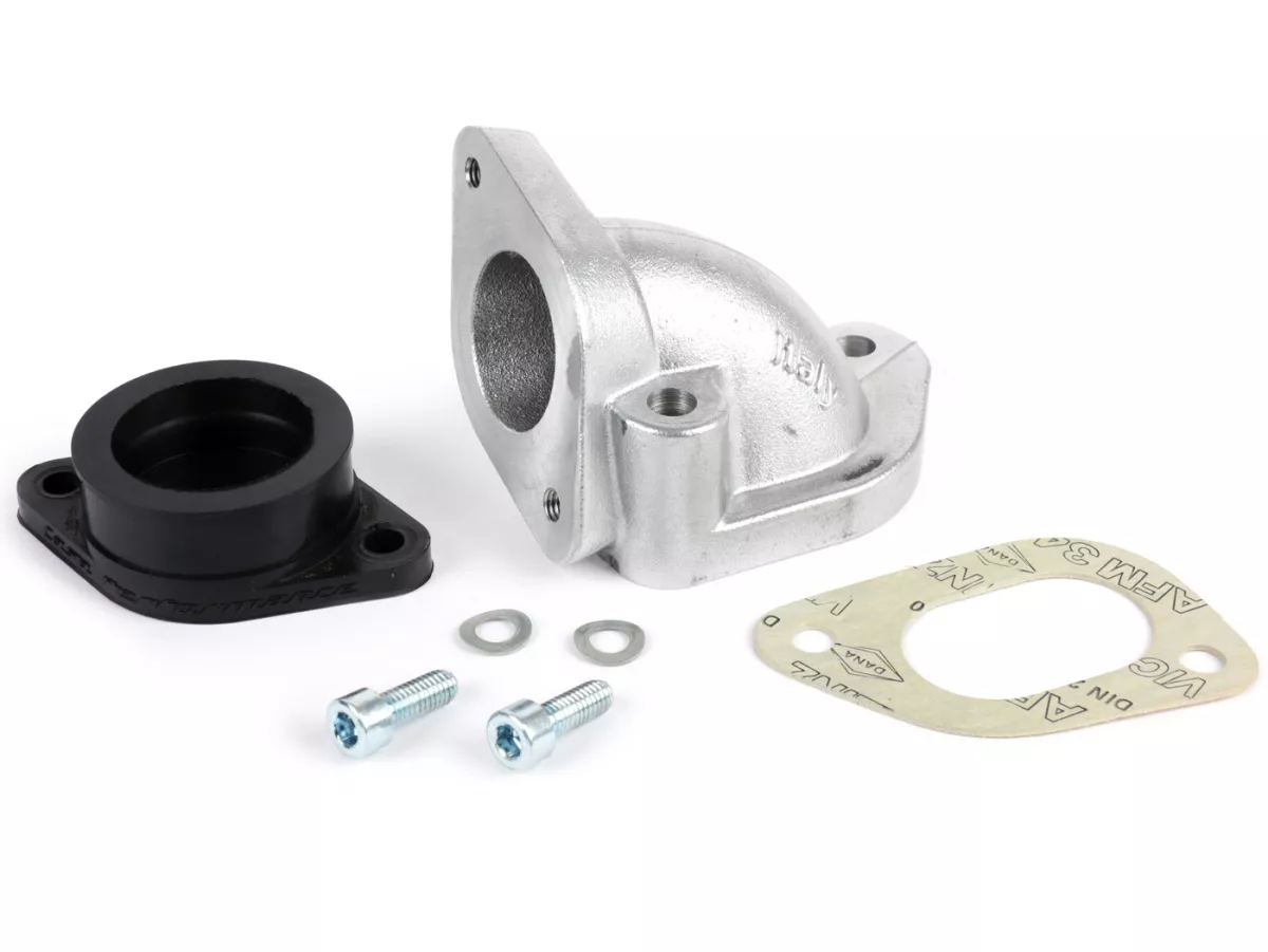 Inlaatspruitstuk -CASA LAMBRETTA- Lambretta 195-225 ccm - AW=Ø34mm (carburateur Ø28-30mm - PHBH, VHSH, PWK28, TMX30, Smartcarb 26-28)