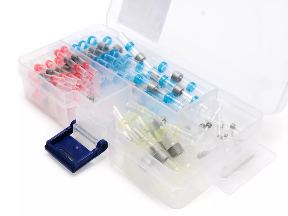 Juego de conectores para soldar -MC POWER- Ø1,7mm, 2,7mm, 4,5mm, 6mm - 100pcs.