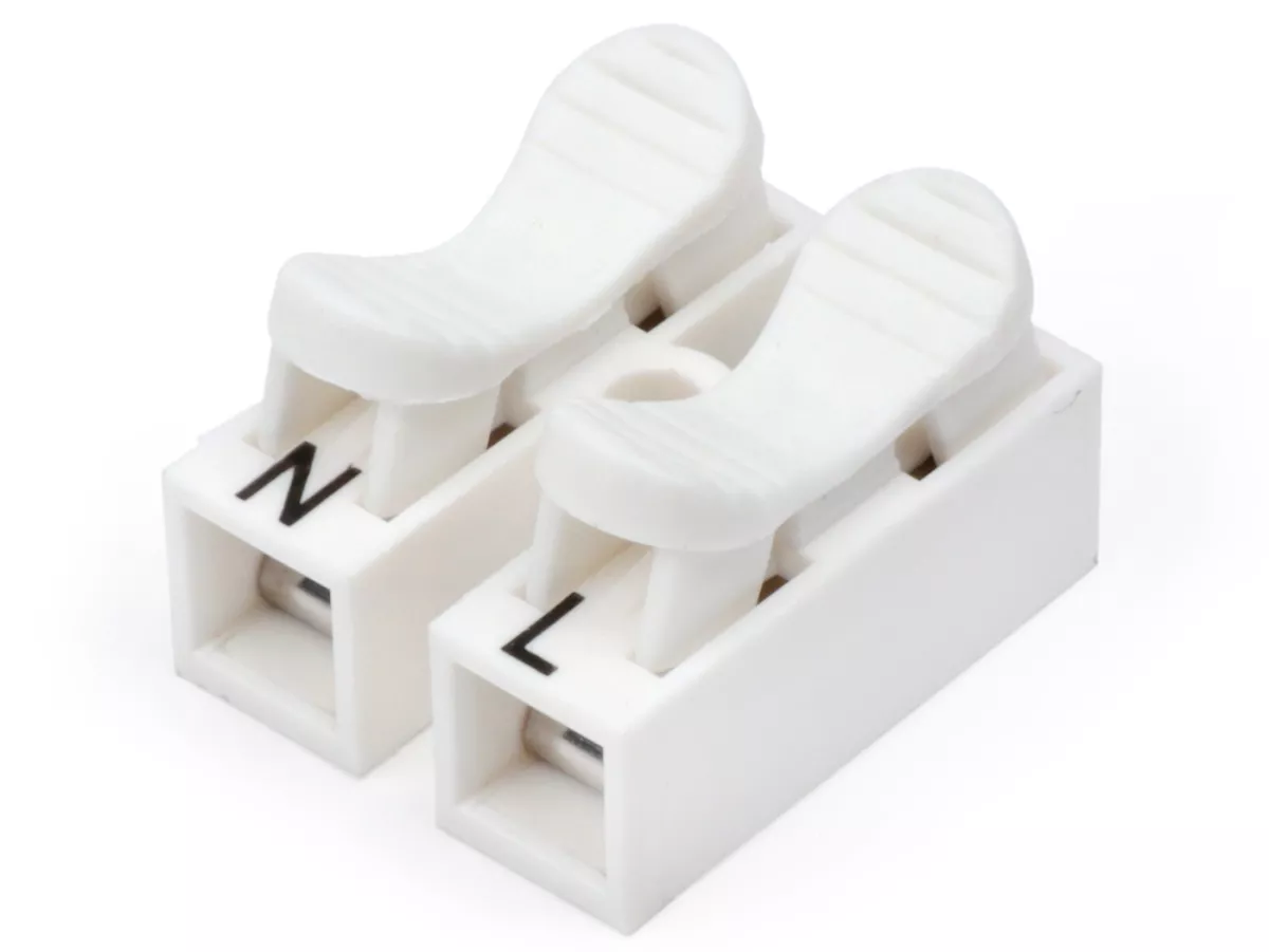 Borne autofrenado -MC POWER- 0,75-2,5mm², máx. 8A - 22x18x14mm - 2 vías