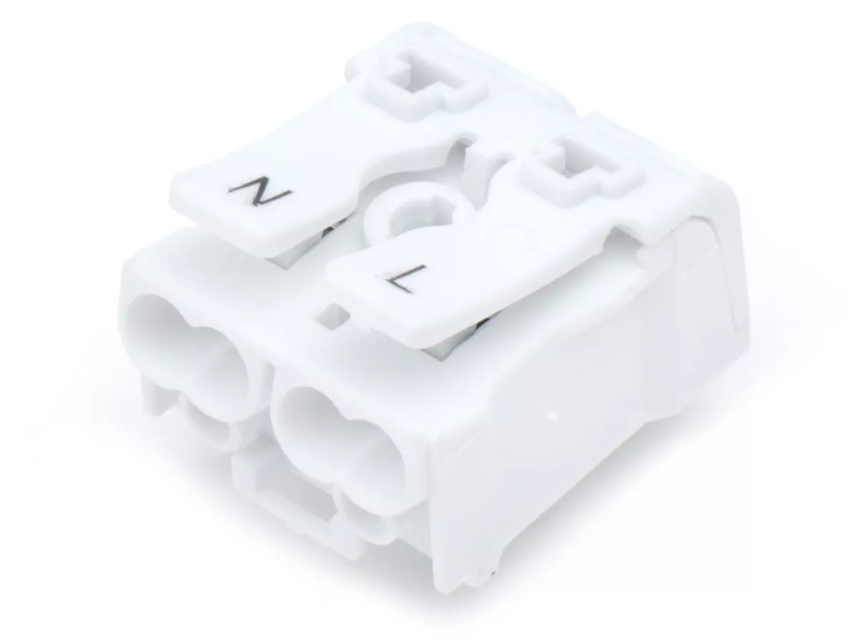 Borne autofrenado -MC POWER- 0,75-2,5mm², máx. 16A - 25x20x18mm - 2 vías