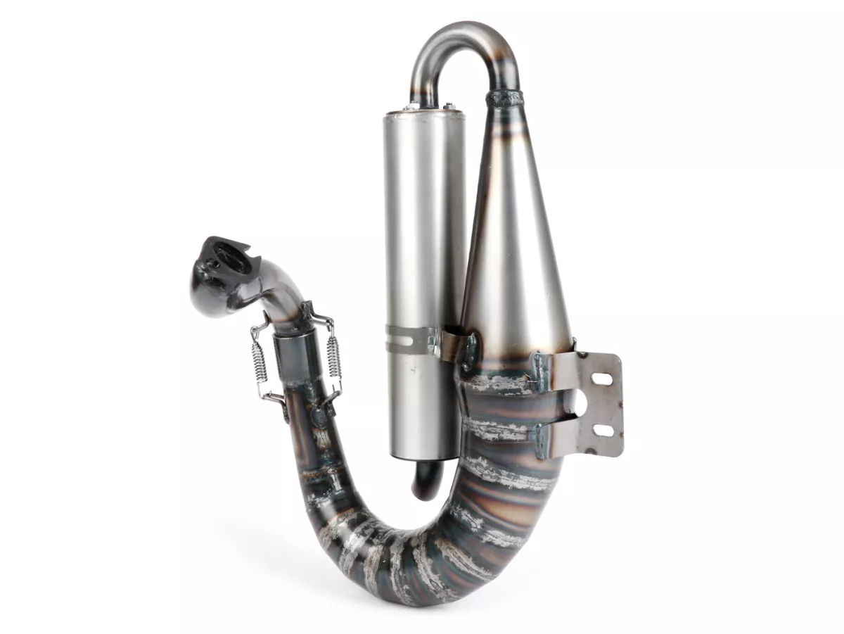 Knalpot -EGIG PERFORMANCE Python S Ø=32mm (jarak stud 54-60mm), peredam belakang XXL yang dibaut (Ø70mm) - Vespa ET3, PV125