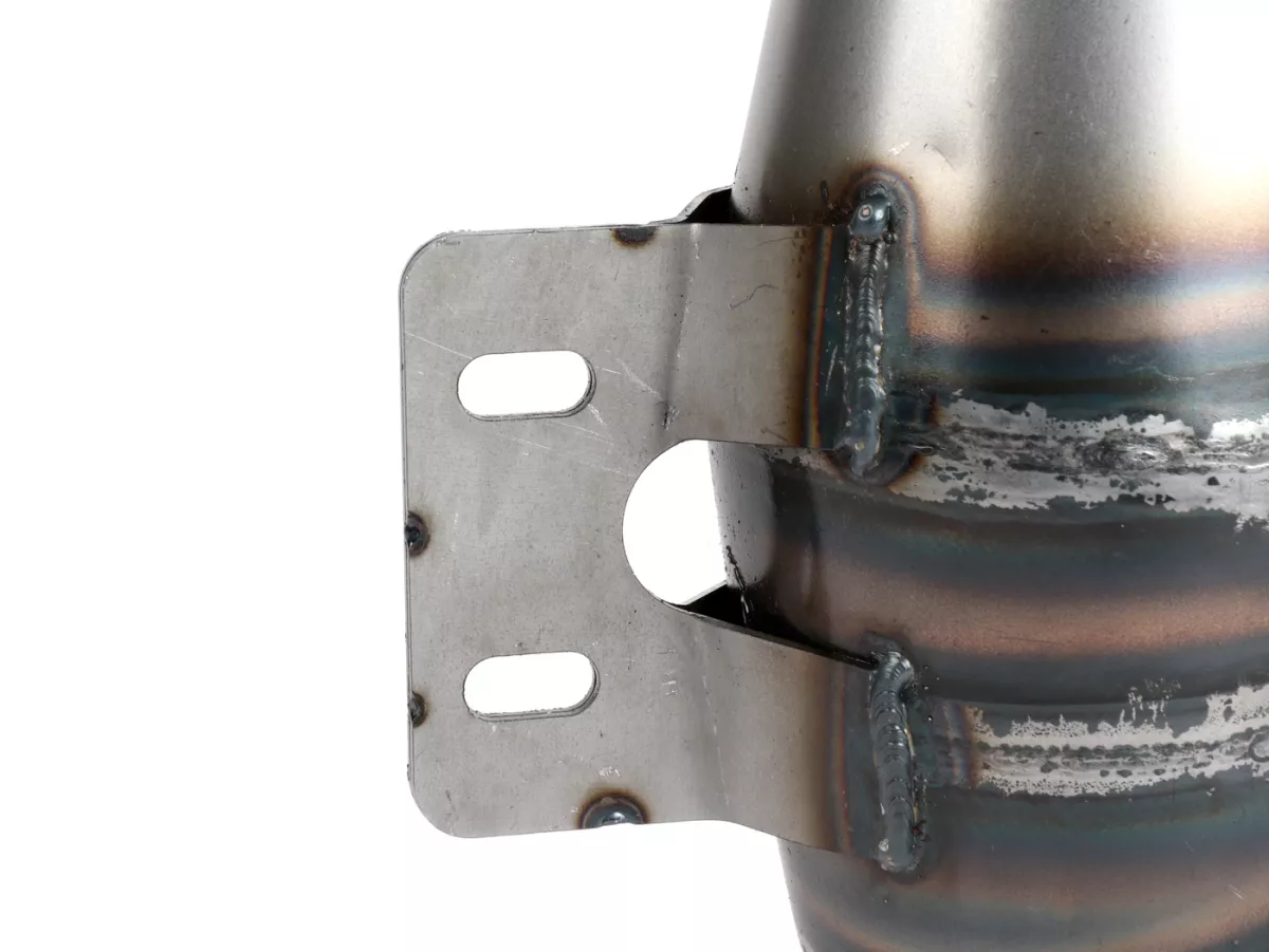 Knalpot -EGIG PERFORMANCE Python S Ø=32mm (jarak stud 54-60mm), peredam belakang XXL yang dibaut (Ø70mm) - Vespa ET3, PV125