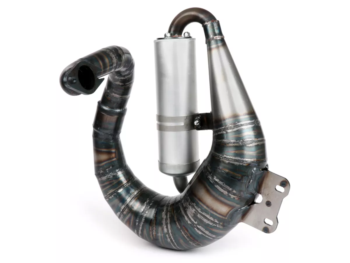 Scarico -EGIG PERFORMANCE Mamba Ø=32mm (interasse perni 54-60mm), silenziatore imbullonato (Ø70mm)- Vespa ET3, PV125