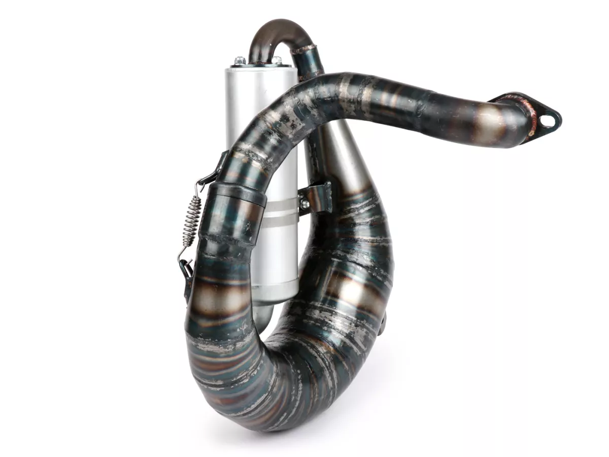 Scarico -EGIG PERFORMANCE Mamba Ø=32mm (interasse perni 54-60mm), silenziatore imbullonato (Ø70mm)- Vespa ET3, PV125