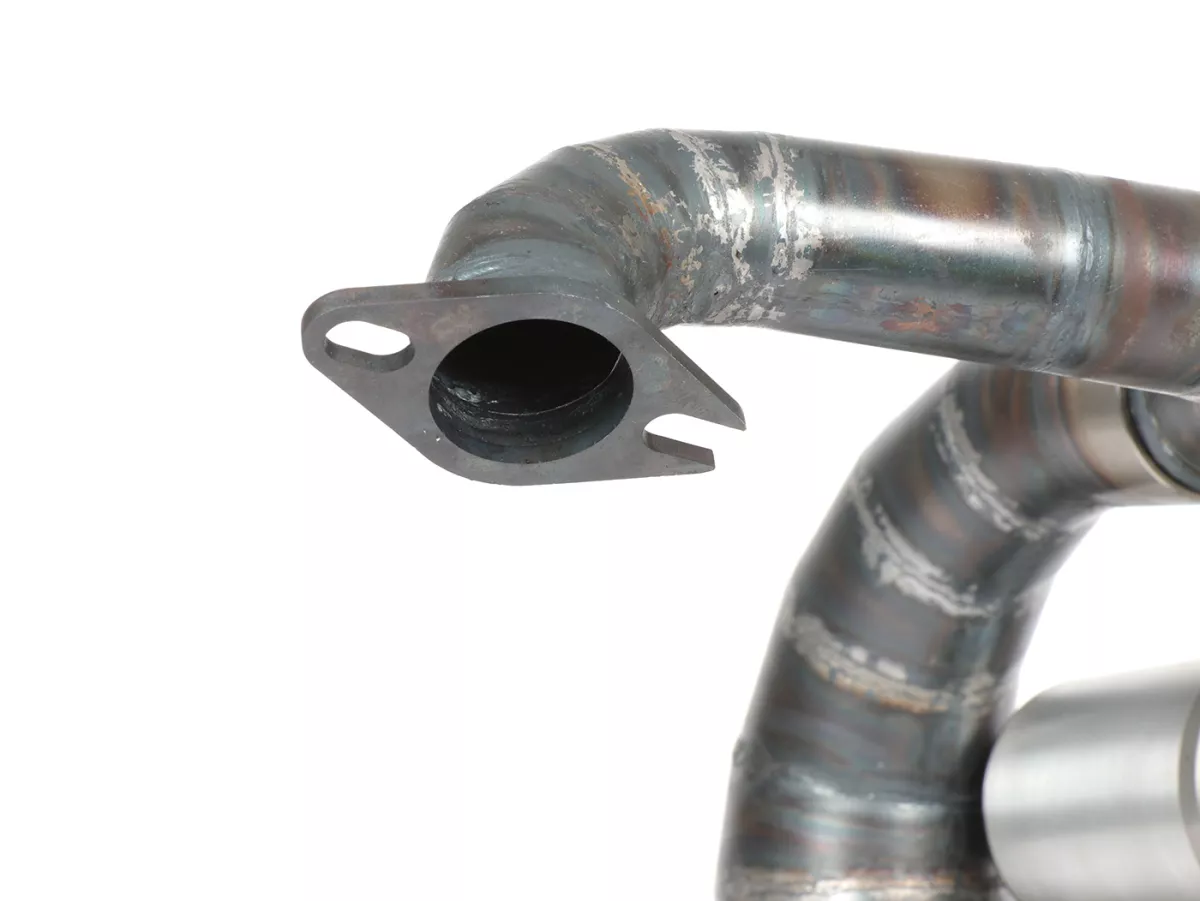 Avgas -EGIG PERFORMANCE Mamba S Ø=32mm (54-60mm dubbavstånd), bultad XXL bakre ljuddämpare (Ø70mm)- Vespa ET3, PV125
