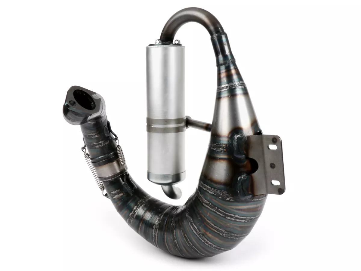Scarico -EGIG PERFORMANCE Cobra Evo Ø=37mm (interasse perni 54-62mm), silenziatore imbullonato- Vespa ET3, PV125