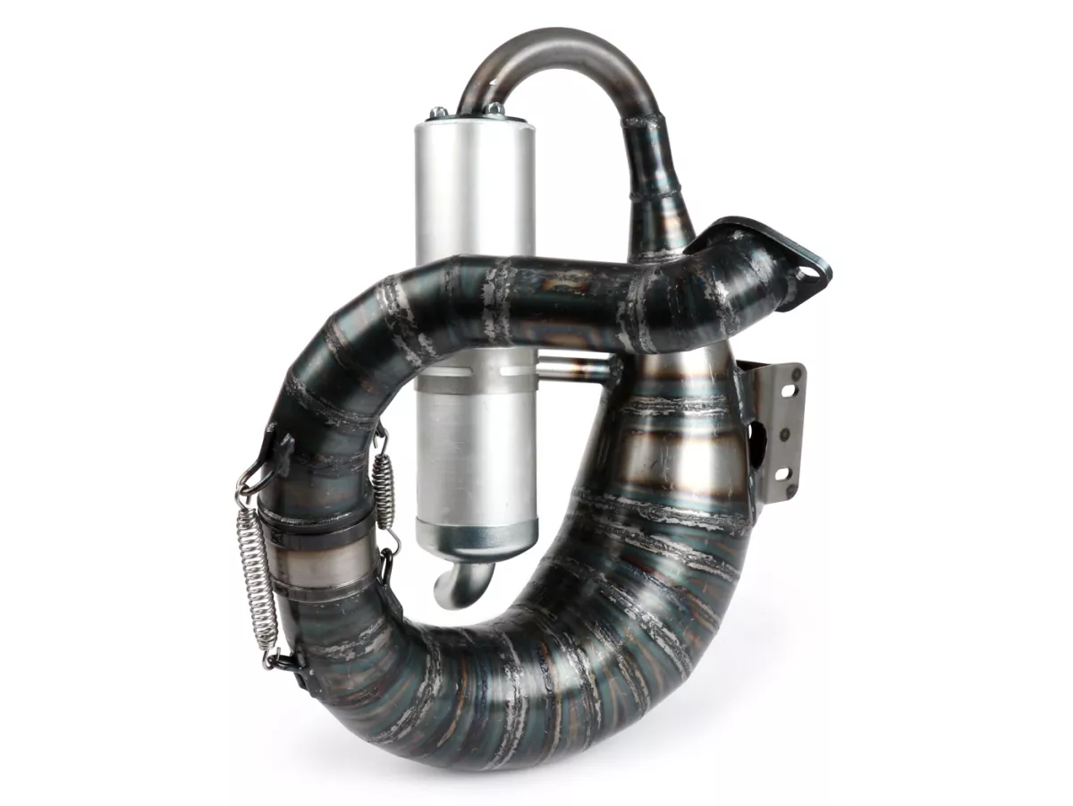 Scarico -EGIG PERFORMANCE Cobra Evo Ø=37mm (interasse perni 54-62mm), silenziatore imbullonato- Vespa ET3, PV125