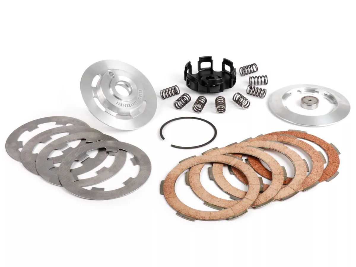 Kopling -EGIG PERFORMANCE- Kopling Satu Jari 2.0 - 5-cakram- Vespa V50, V90, SS50, SS90, PV125, ET3, PK50, PK80, PK50 S, PK80 S, PK125 S, PK50 XL, PK125 XL, ETS, PK50 HP, PK50 SS