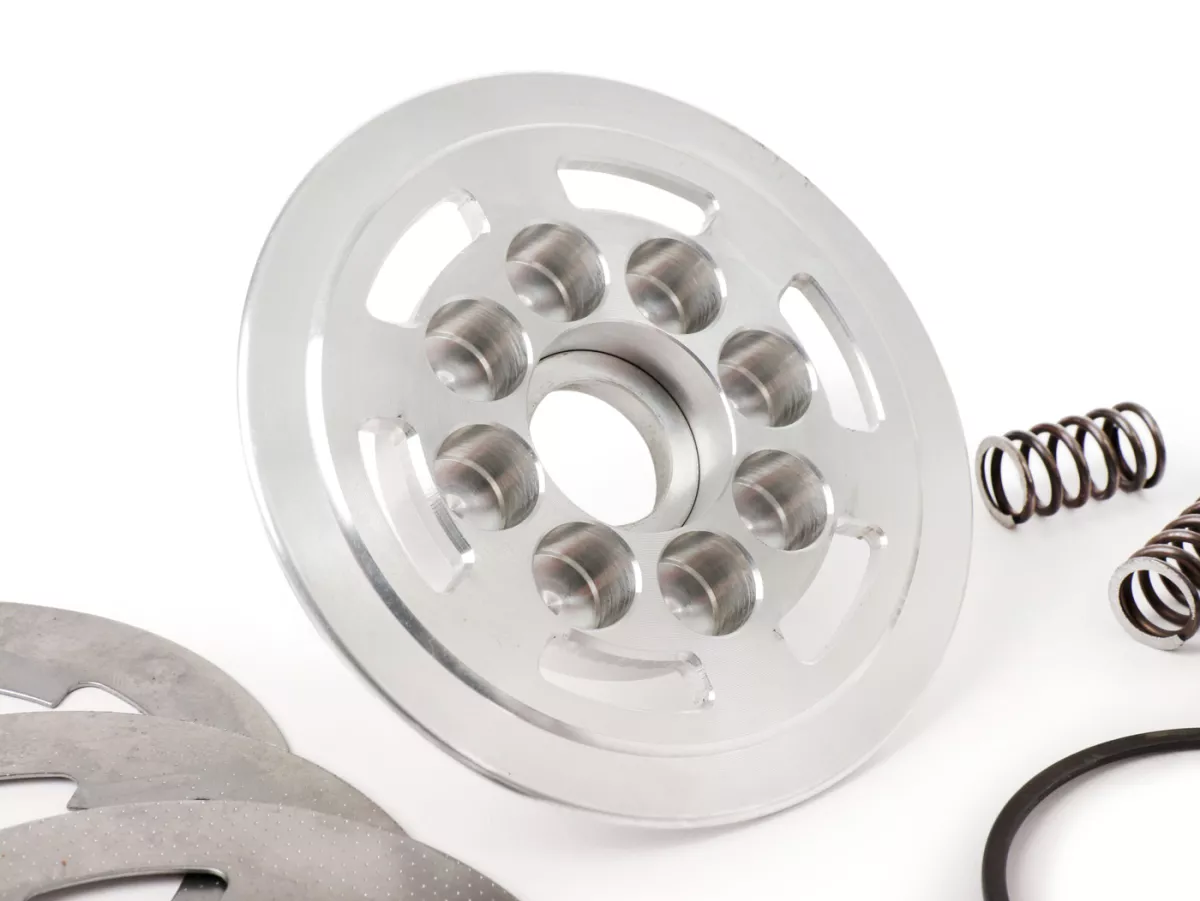 Kopling -EGIG PERFORMANCE- Kopling Satu Jari 2.0 - 5-cakram- Vespa V50, V90, SS50, SS90, PV125, ET3, PK50, PK80, PK50 S, PK80 S, PK125 S, PK50 XL, PK125 XL, ETS, PK50 HP, PK50 SS