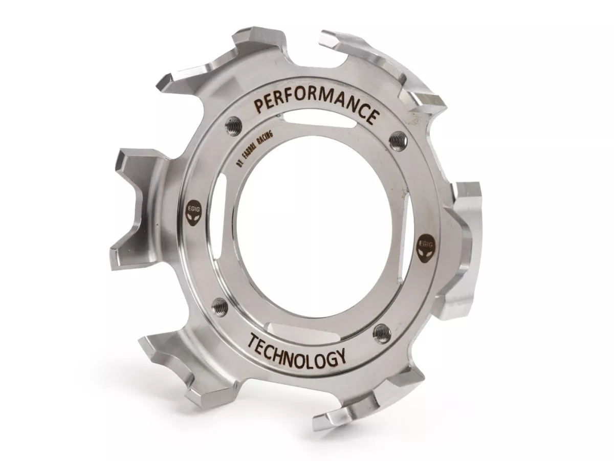 Cesta de embrague con kit de reparación primaria-EGIG PERFORMANCE- Embrague One Finger 5 discos - Vespa V50, V90, SS50, SS90, PV125, ET3, PK50, PK80, PK50 S, PK80 S, PK125 S, PK50 XL, PK125 XL, ETS, PK50 HP, PK50 SSPK50 HP, PK50 SS