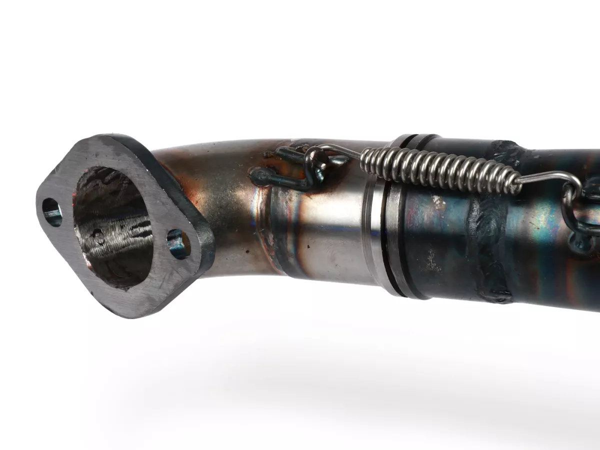 Escape -EGIG PERFORMANCE VRA Quattrini M200 Ø=44mm, silenciador atornillado- Vespa ET3, PV125 - Amortiguador desplazado necesario