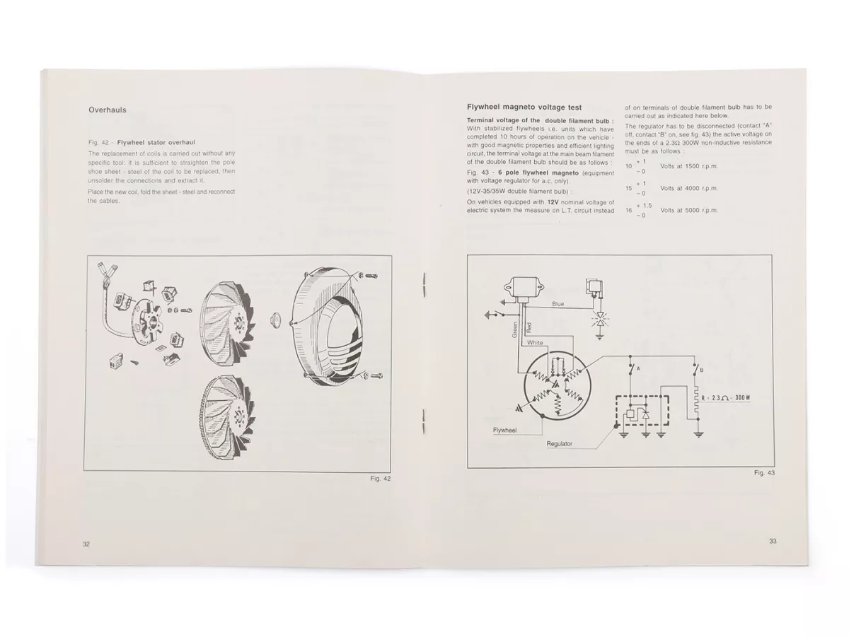 Workshop manual -PIAGGIO- Vespa PX125/150 - 62 pages - english