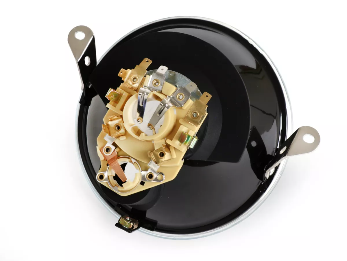 Faro delantero -SIEM Ø=146mm- Vespa PX antigua (1977-1984) - también apto para PX Lusso, circulación por la derecha - (con marca de prueba)
