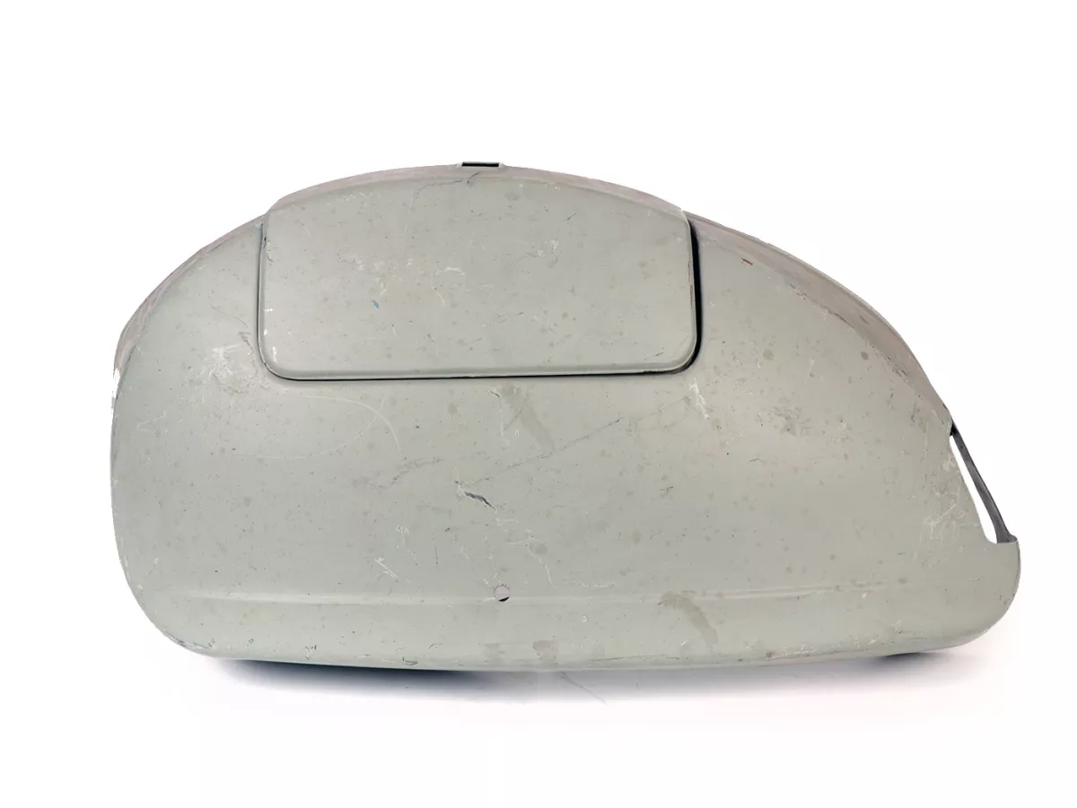 Zijafdekking links -LML met bagageruimte, (NOS) (A-kwaliteit)- Vespa PX80, PX125, PX150, PX200, T5 125cc (Indiase richtingaanwijzers type LML) - Binnensluiting