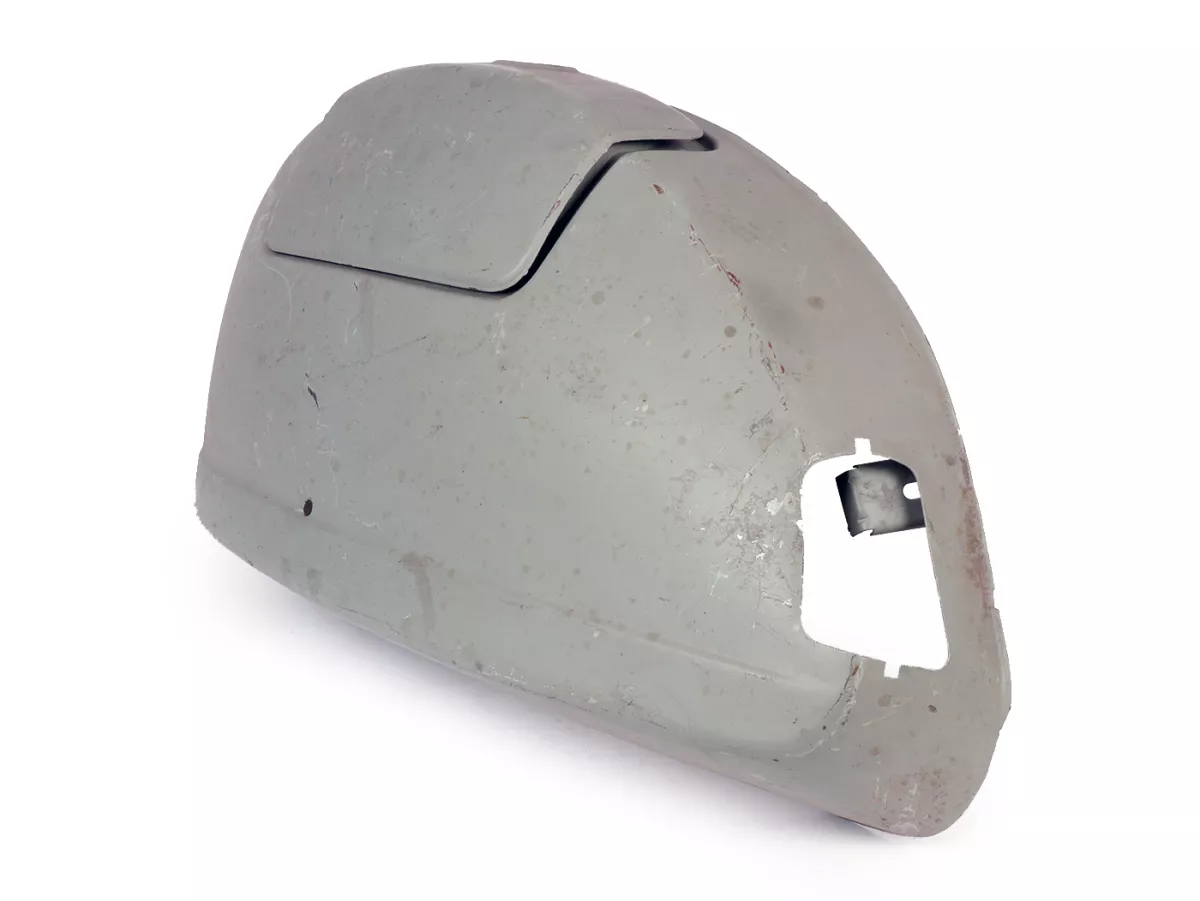 Zijafdekking links -LML met bagageruimte, (NOS) (A-kwaliteit)- Vespa PX80, PX125, PX150, PX200, T5 125cc (Indiase richtingaanwijzers type LML) - Binnensluiting