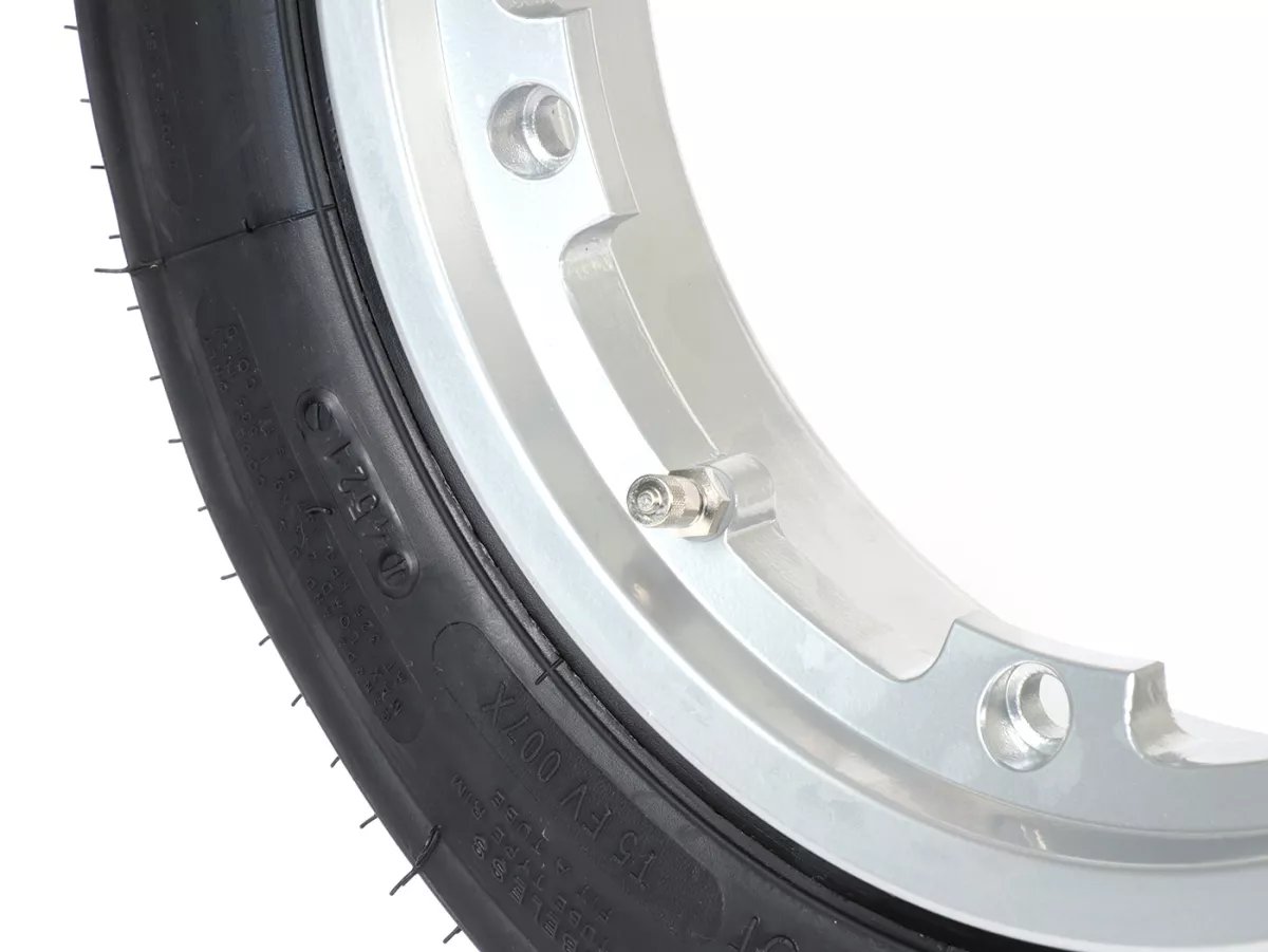 Wheel assembly (tyre mounted on rim ready to drive) -MICHELIN S83, tubeless, Vespa- 3.50 - 10 inch TL 59J (reinforced) - Wheel assemblyrim BGM PRO 2.10-10 Aluminium 2.10-10 - silver