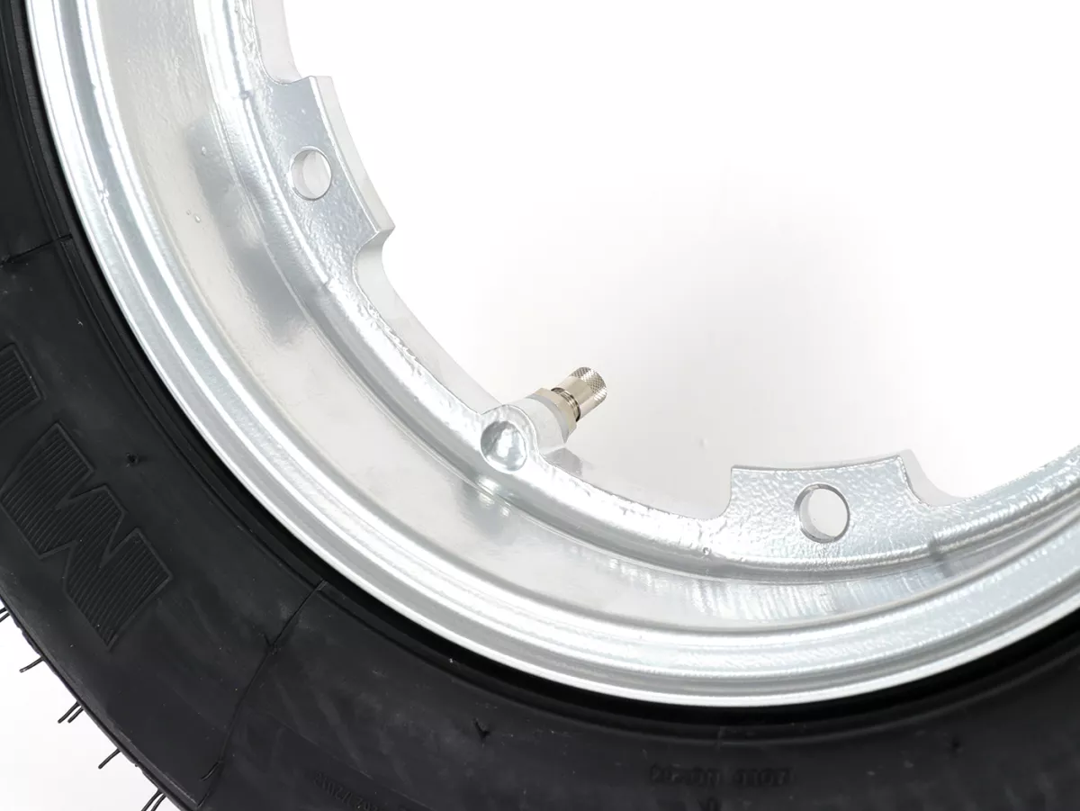 Wheel assembly (tyre mounted on rim ready to drive) -MICHELIN S83, tubeless, Vespa- 3.50 - 10 inch TL 59J (reinforced) - Wheel assemblyrim BGM PRO 2.10-10 Aluminium 2.10-10 - silver