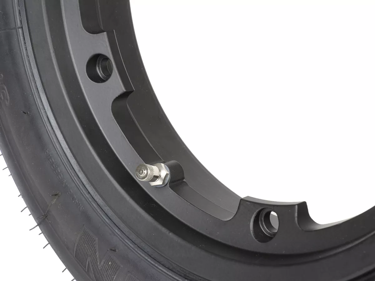 Roda lengkap (ban siap pakai yang dipasang pada pelek) -MICHELIN S83, tubeless, Vespa Smallframe V50, PV, ET3, PK- 3.00 - 10 inci TL 42J - pelek BGM PRO 2.10-10 alumunium hitam