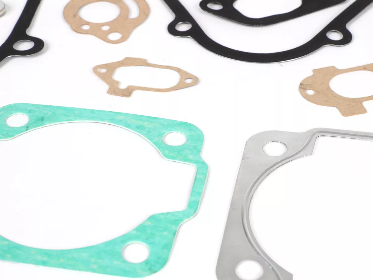 Engine gasket set -ATHENA Aluminium, rubber coated- Vespa Smallframe 50-125cc, V50, 50N, PV, ET3, PK S, PK XL, PK XL2/FL - incl. O-rings, felt rings